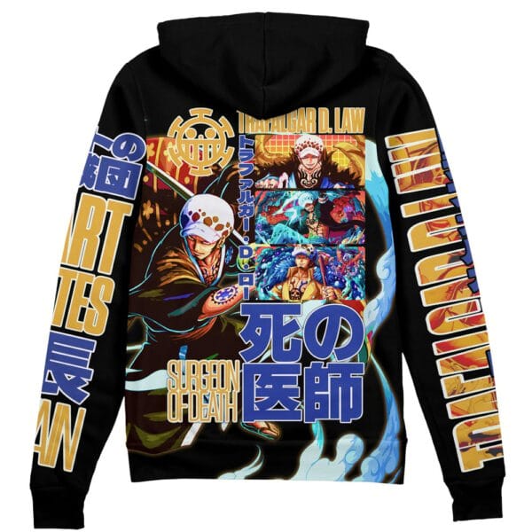 Trafalgar D Law V3 One Piece Streetwear Zip Hoodie Jacket