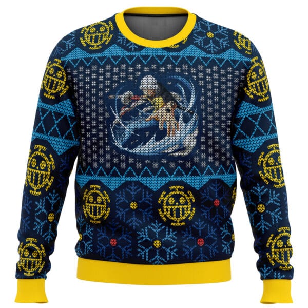 Trafalgar D Water Law One Piece Ugly Christmas Sweater