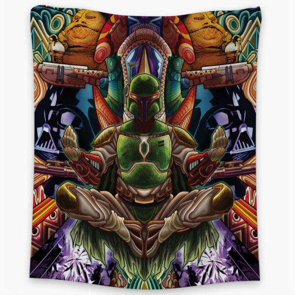 Trippy Boba Fett Star Wars Tapestry