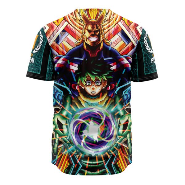 Anime Trippy Deku X All Might My Hero Academia Baseball Jersey