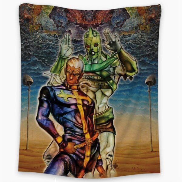 Anime Trippy Enrico Pucci C Moon Jojos Bizarre Adventure Tapestry