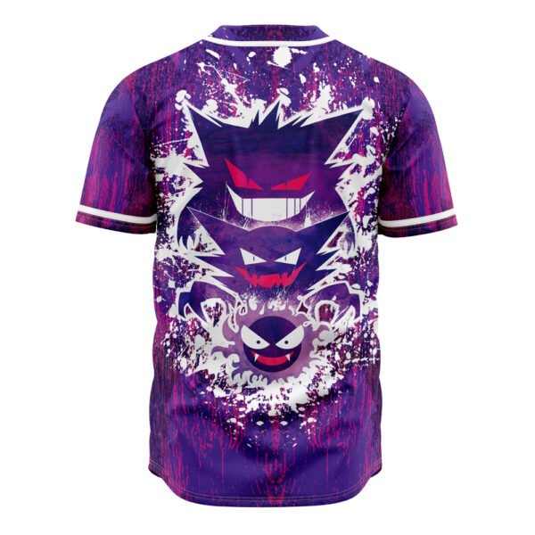 Trippy Ghostly Evolution Ghastly Haunter Gengar Pokemon Baseball Jersey