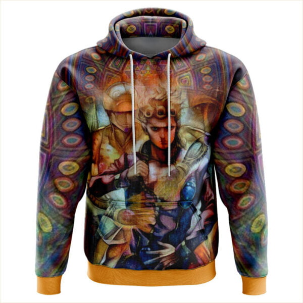 Anime Trippy Giorno Giovanna Golden Wind Jojos Bizarre Adventure Hoodie