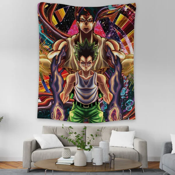 Anime Trippy Gon Freecss Hunter X Hunter Tapestry