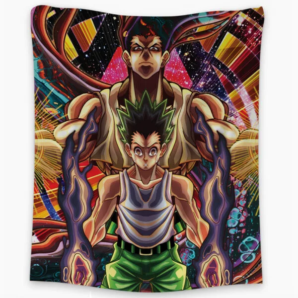 Anime Trippy Gon Freecss Hunter X Hunter Tapestry