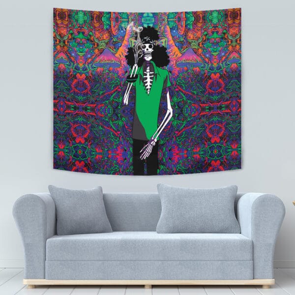 Trippy Hippie Trip Brook One Piece Tapestry