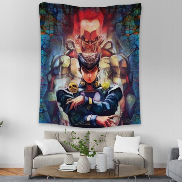 New Anime Trippy Josuke Shining Diamond Jojos Bizarre Adventure Tapestry