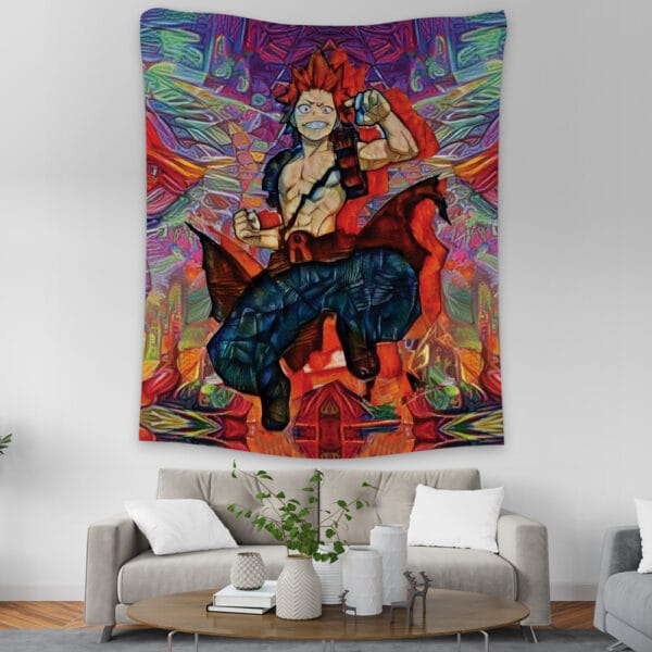 Trippy Kirishima Red Riot My Hero Academia Tapestry