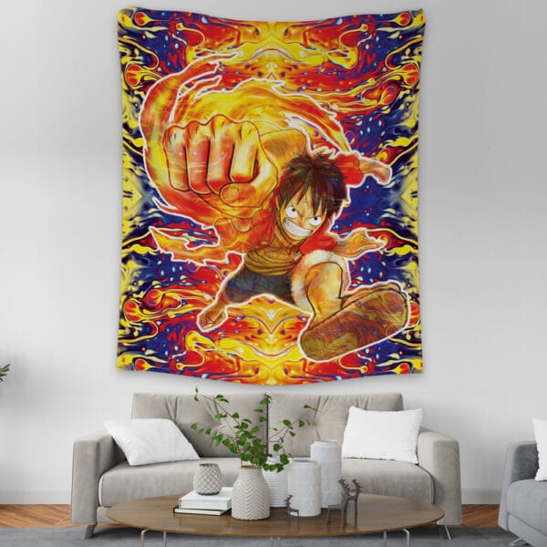 Trippy Luffy One Piece Tapestry