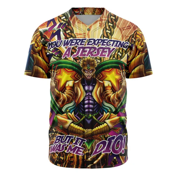 Anime Trippy Medidating Dio It Was Me Jojos Bizarre Adventure Baseball Jersey Anime