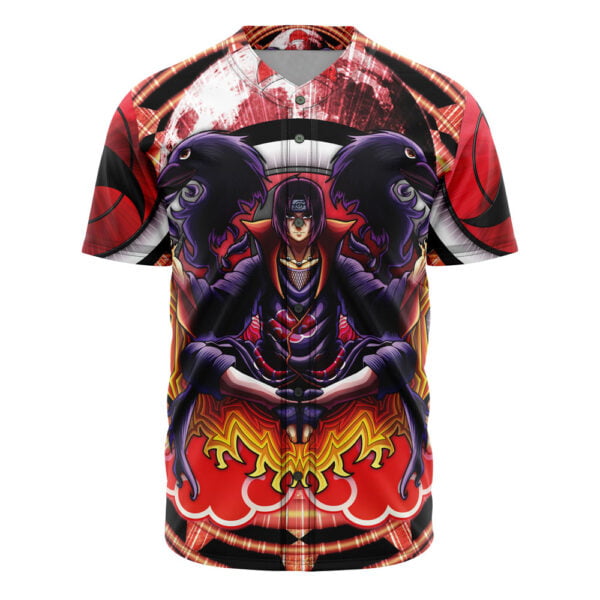 Anime Trippy Meditating Itachi Akatsuki Naruto Baseball Jersey Anime