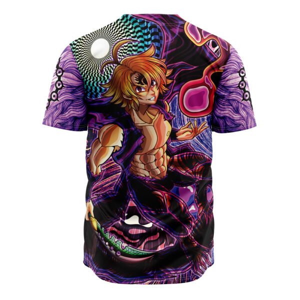 Anime Trippy Meliodas Assault Mode Seven Deadly Sins Baseball Jersey