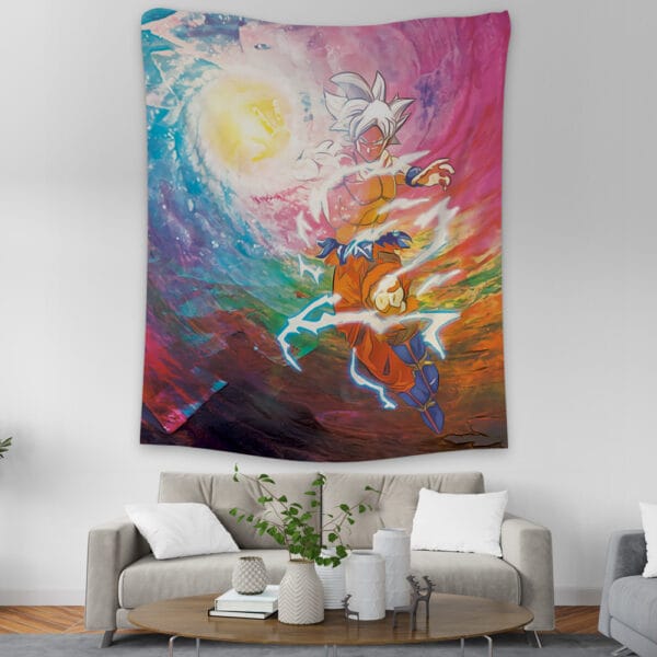 Trippy Ultra Instinct Goku Dragon Ball Z Tapestry