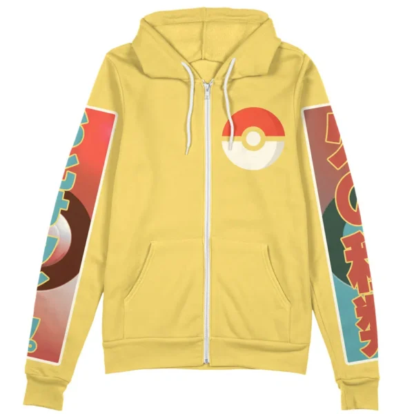 Typhlosion Pokemon Streetwear Zip Hoodie Jacket