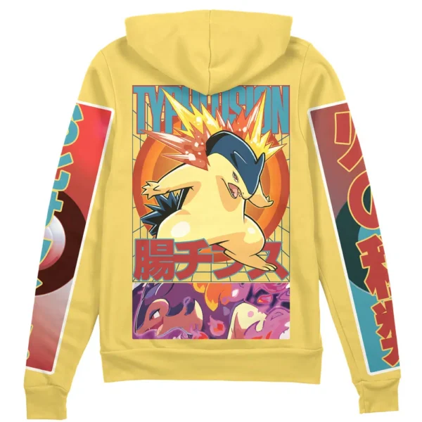 Typhlosion Pokemon Streetwear Zip Hoodie Jacket