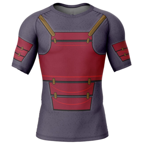 Anime Uchiha Madara Naruto Short Sleeve Rash Guard Compression Shirt Anime