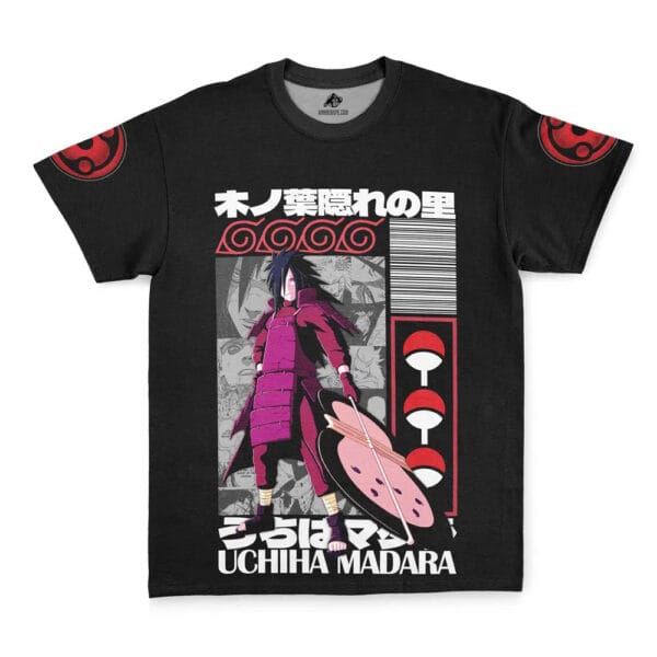 Anime Uchiha Madara Naruto Streetwear T Shirt