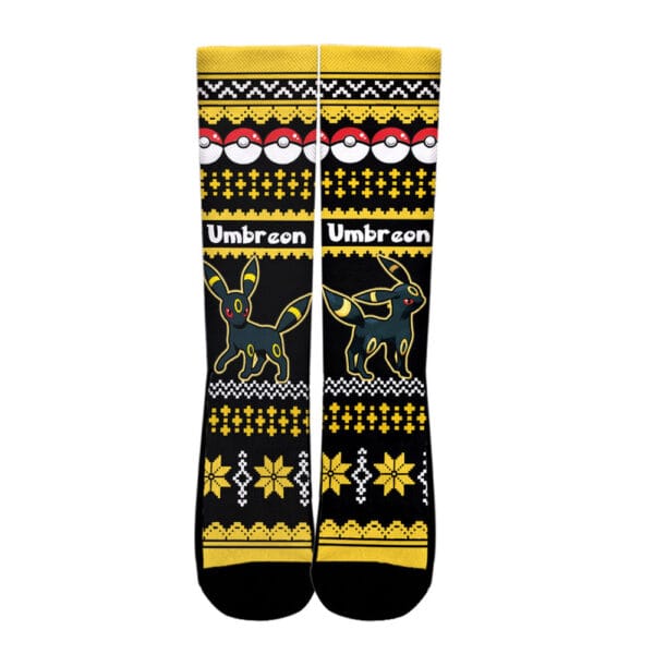 Umbreon Socks Pokemon Custom Ugly Christmas Anime Socks