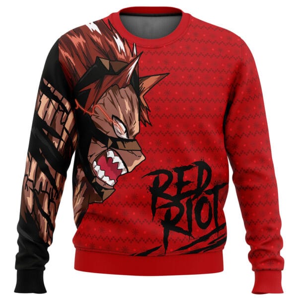 Anime Unbreakable Red Riot My Hero Academia Ugly Christmas Sweater