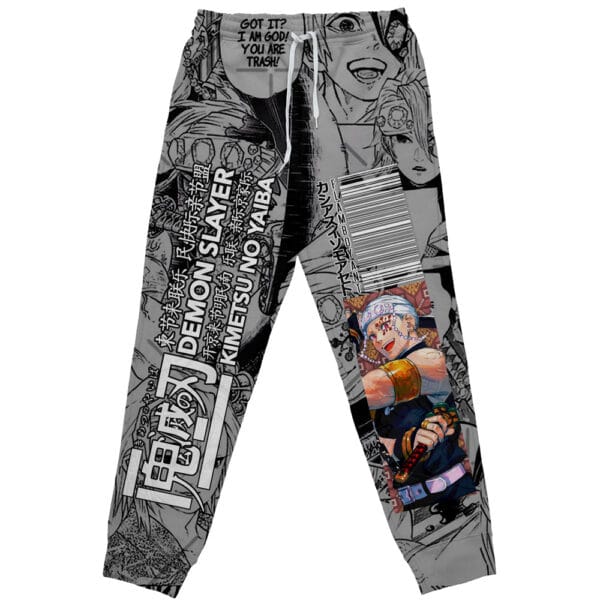 Anime Uzui Tengen Manga Collage Demon Slayer Streetwear Sweatpants