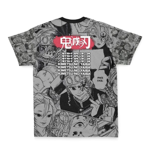 Anime Uzui Tengen Manga Collage Demon Slayer Streetwear Tshirt