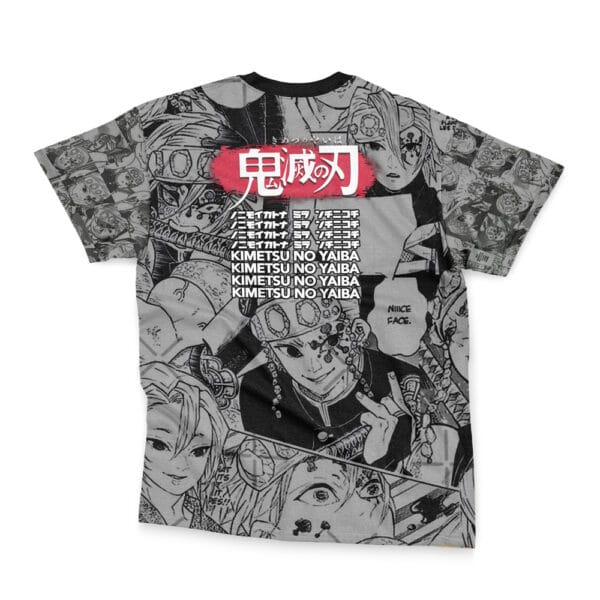 Anime Uzui Tengen Manga Collage Demon Slayer Streetwear Tshirt