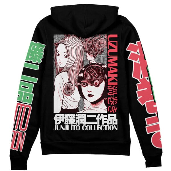 Uzumaki Junji Ito Collection Streetwear Zip Hoodie Jacket