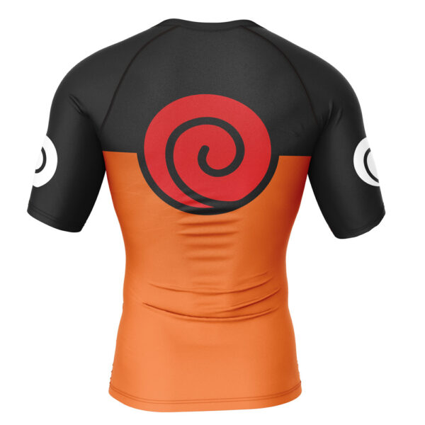 Anime Uzumaki Shipuuden V2 Naruto Short Sleeve Rash Guard Compression Shirt Anime