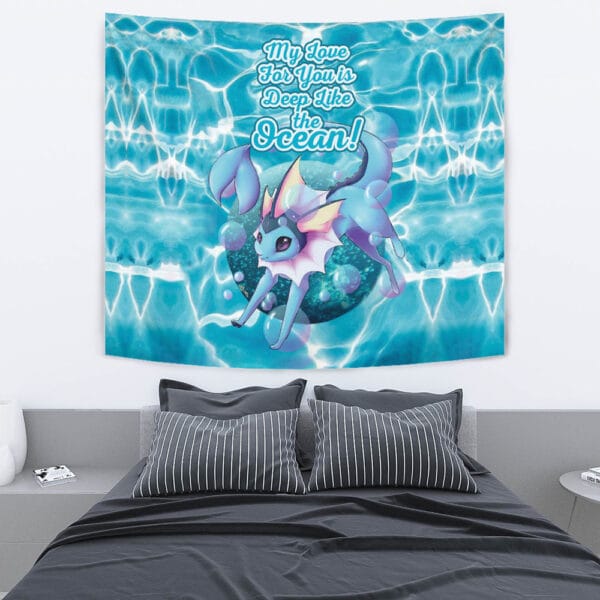 Vaporeon Deep Love Pokemon Tapestry