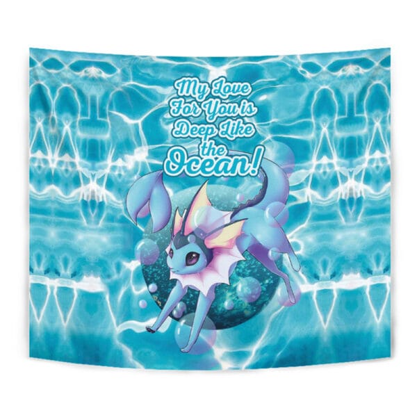 Vaporeon Deep Love Pokemon Tapestry