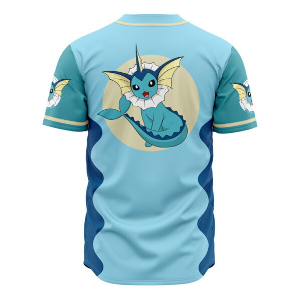 Vaporeon Eeveelution Pokemon Baseball Jersey