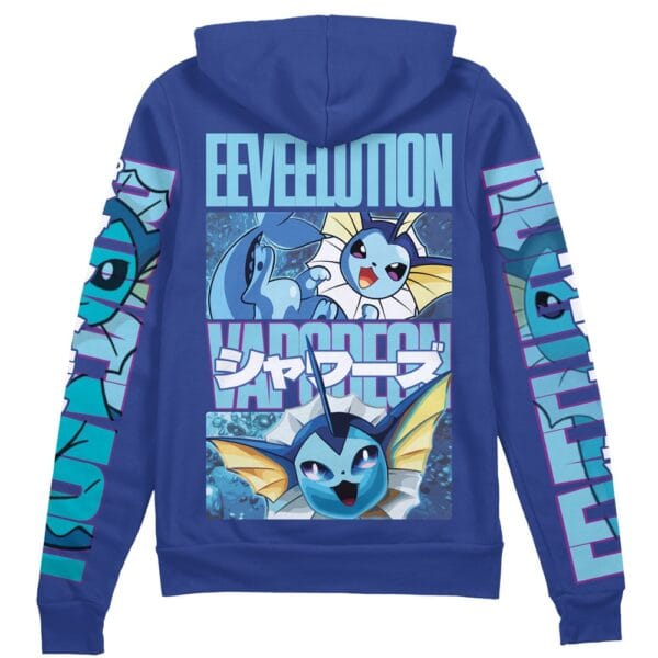 Vaporeon Pokemon Streetwear Zip Hoodie Jacket