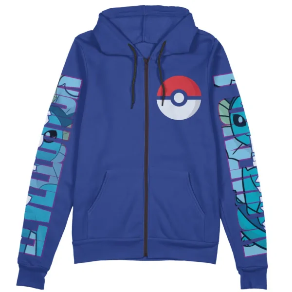 Vaporeon Pokemon Streetwear Zip Hoodie Jacket