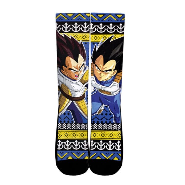 Vegeta Socks Dragon Ball Custom Ugly Christmas Anime Socks