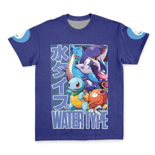 Water Type Pokemon Streetwear T Shirt