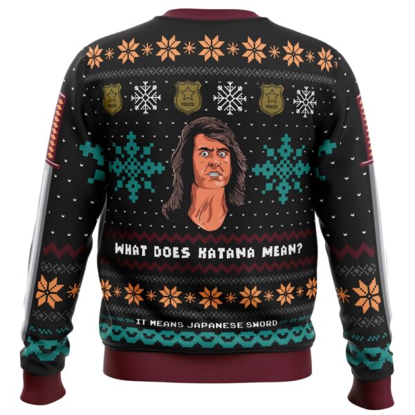 What Does Katana Mean Samurai Cop Ugly Christmas Sweater