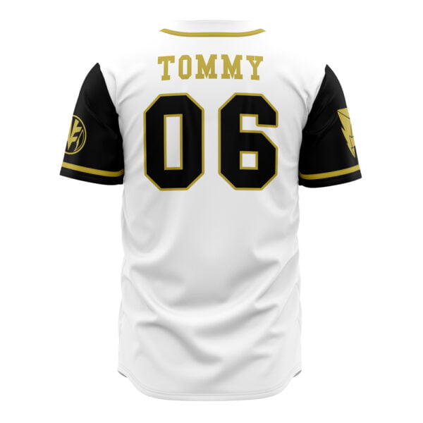 White Tigerzords Tommy Oliver Power Rangers Baseball Jersey