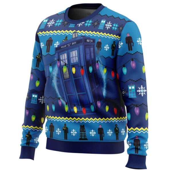 Whos Outside Doctor Who Ugly Christmas Sweater