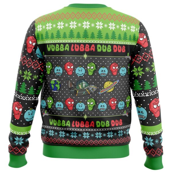 Wubba Lubba Rick And Morty Ugly Christmas Sweater