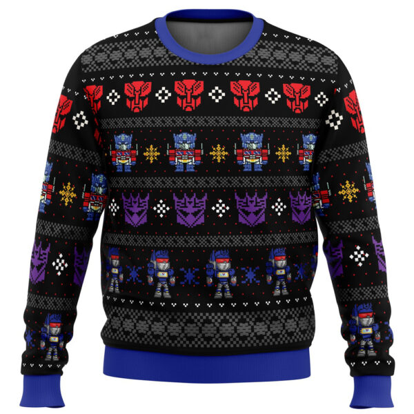 Xmas In Disguise Transformers Ugly Christmas Sweater