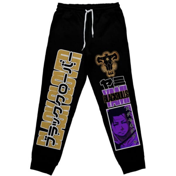 Anime Yami Sukehiro Black Clover Streetwear Sweatpants