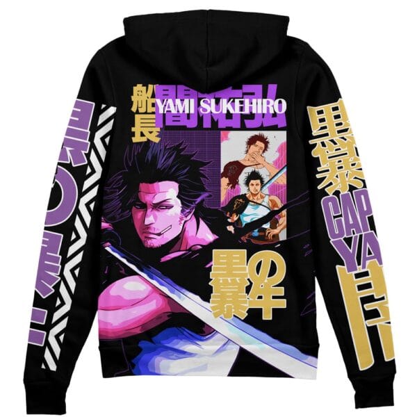 Yami Sukehiro V3 Black Clover Streetwear Zip Hoodie Jacket