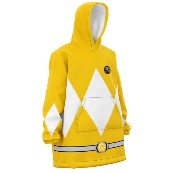 Yellow Ranger Mighty Morphin Power Rangers Snug Oversized Blanket Hoodie