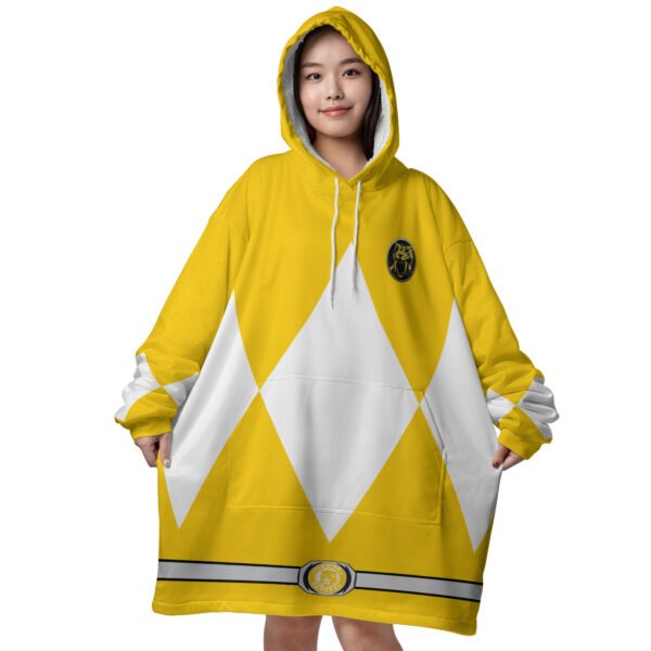 Yellow Ranger Mighty Morphin Power Rangers Snug Oversized Blanket Hoodie