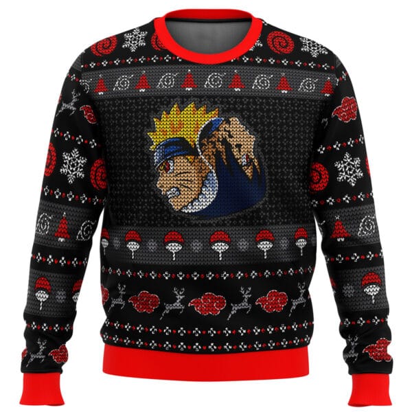 Anime Yin Yang Naruto Sasuke Ugly Christmas Sweater Anime