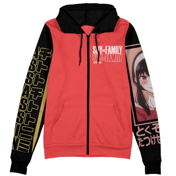 Anime Yor Forger Spy X Family Streetwear Zip Hoodie Jacket