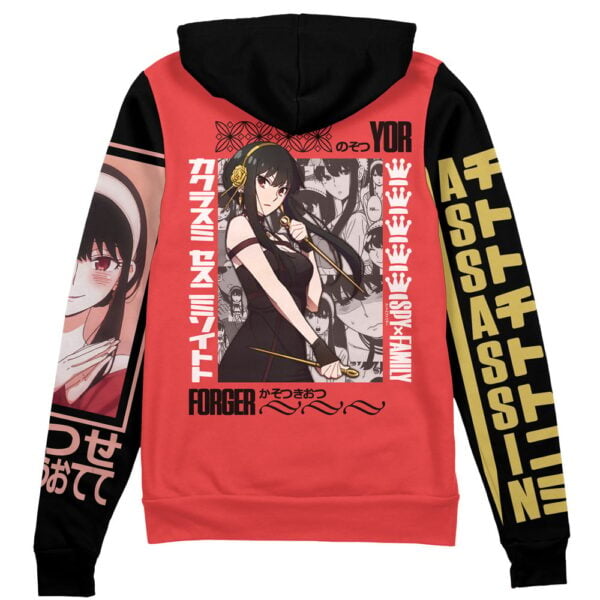 Anime Yor Forger Spy X Family Streetwear Zip Hoodie Jacket