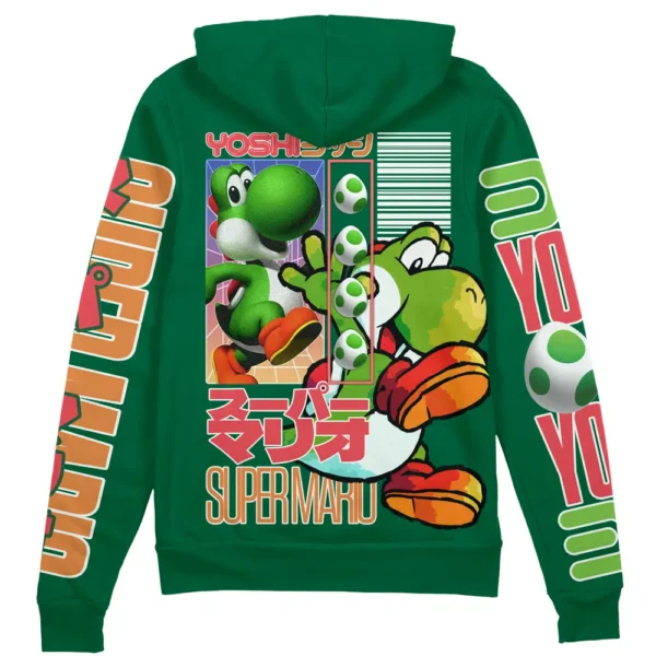 Yoshi Super Mario Streetwear Zip Hoodie Jacket