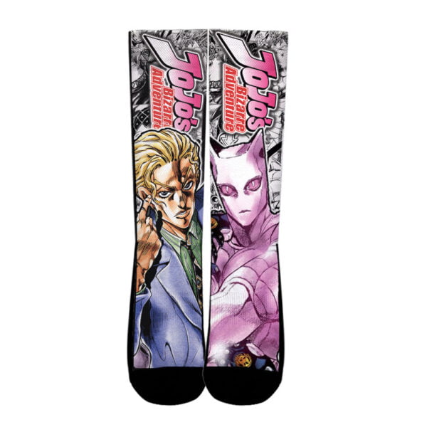 Anime Yoshikage Kira Socks Jojos Bizarre Adventure Custom Anime Socks Anime