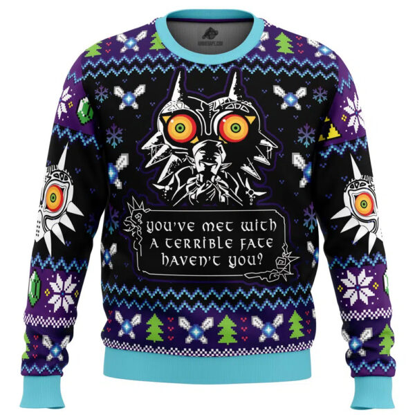 You Met With A Terrible Fate Majoras Mask The Legend Of Zelda Ugly Christmas Sweater